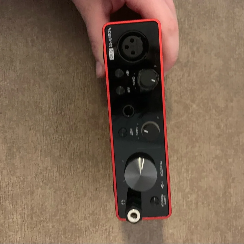Studio equipment for recording music